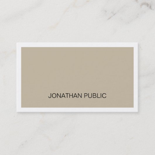 Beruflich Elegantes Design Modernes Design Schlich Visitenkarte (Vorderseite)