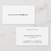 Beruflich Elegantes einfaches Design Modernes Schl Visitenkarte (Vorne/Hinten)