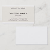 Beruflich Elegantes einfaches Design Modernes Schl Visitenkarte (Vorne/Hinten)