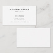 Beruflich Elegantes einfaches Design Modernes Schl Visitenkarte (Vorne/Hinten)