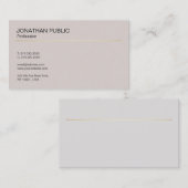 Beruflich Elegantes modernes Design Minimalistisch Visitenkarte (Vorne/Hinten)