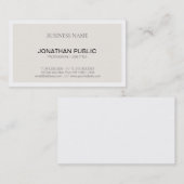 Beruflich Elegantes modernes, einfaches Design Tre Visitenkarte (Vorne/Hinten)