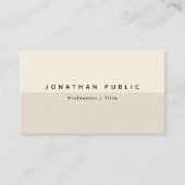 Beruflich Elegantes, modernes, einfaches Template Visitenkarte (Vorderseite)