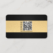 Beruflich Elegantes Real Anwesen Agent Foto Visitenkarte (Rückseite)