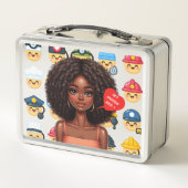 Beruflich Emoji Metal Lunchbox (Rückseite)