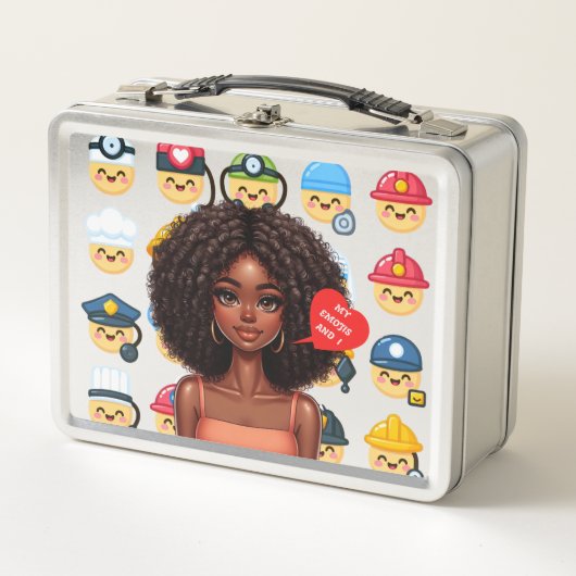 Beruflich Emoji Metal Lunchbox (Vorderseite)