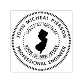 Beruflich Engineer New Jersey Permastempel (Design)