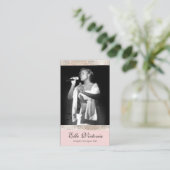 Beruflich Entertainer Performer Foto Visitenkarte (Stehend Vorderseite)