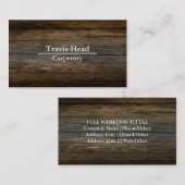 Beruflich erstellen Sie Ihren eigenen Holzschmuck Visitenkarte (Vorne/Hinten)