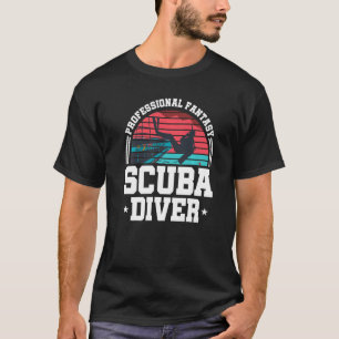 Beruflich Fantasy Scuba Diver Retro Vintag Div T-Shirt