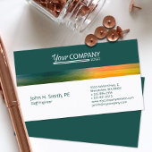 Beruflich Forest Green, Yellow Company Visitenkarte