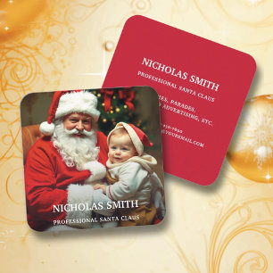 Beruflich Foto Santa Claus Telefonnummerkarte