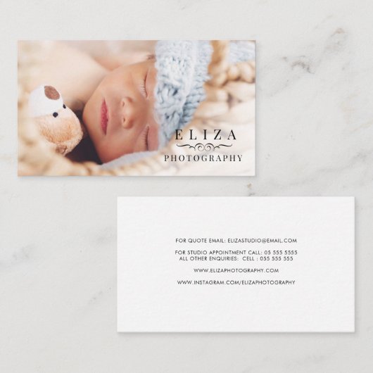 Beruflich Fotograf Studio Visitenkarte (Vorne/Hinten)