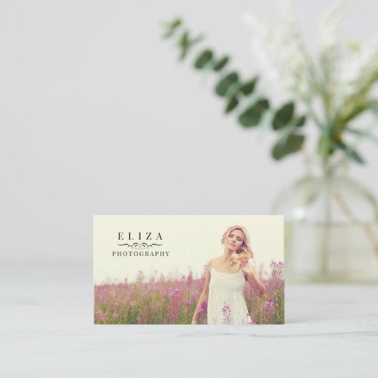 Beruflich Fotograf Studio Visitenkarte (Stehend Vorderseite)