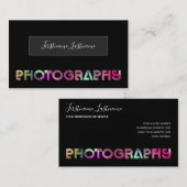 Beruflich Fotograf Videographin Visitenkarte (Vorne/Hinten)