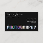 Beruflich Fotograf Videographin Visitenkarte (Rückseite)
