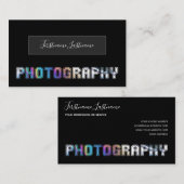 Beruflich Fotograf Videographin Visitenkarte (Vorne/Hinten)