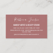 Beruflich-Friseur Makeup Lash Visitenkarte (Rückseite)