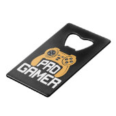 Beruflich Gamer Geldbeutel Flaschenöffner (Rückseite Schrägansicht)