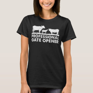 Beruflich Gate Opener Cow Apparel T-Shirt