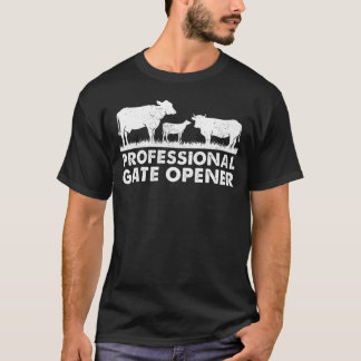 Beruflich Gate Opener Cow Apparel T-Shirt