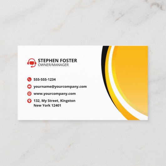 Beruflich Gelbe Autovermietung Autovermietung Auto Visitenkarte (Rückseite)