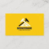 Beruflich Gelbe Zuhause Renovierung Bau Visitenkarte (Rückseite)