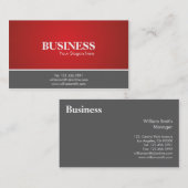 Beruflich - Geschäfts-Karten Visitenkarte (Vorne/Hinten)