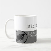 beruflich (Gitarrist) halbgrau Kaffeetasse (Links)