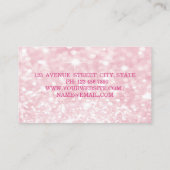 Beruflich, Glitterie, Bokeh, Lipstick Visitenkarte (Rückseite)