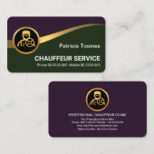 Beruflich Gold Chauffeur Visitenkarte (Vorne/Hinten)