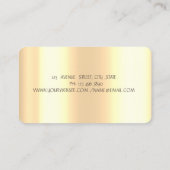 Beruflich Gold Glitzer Tropfen Real Anwesen Visitenkarte (Rückseite)