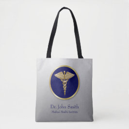 Beruflich Gold Medical Caduceus Blue Tasche