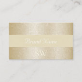 Beruflich Gold Pearl Shimmery Snake Monogram Visitenkarte (Vorderseite)