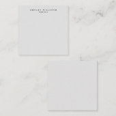 Beruflich-grau-modern schlicht einzigartig mitteilungskarte (Vorne/Hinten)