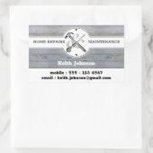 Beruflich Graue Holzkörbchen Handyman Bau Rechteckiger Aufkleber (Tasche)