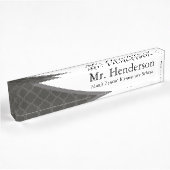 Beruflich-Graue-Lehrerin Namensplakette