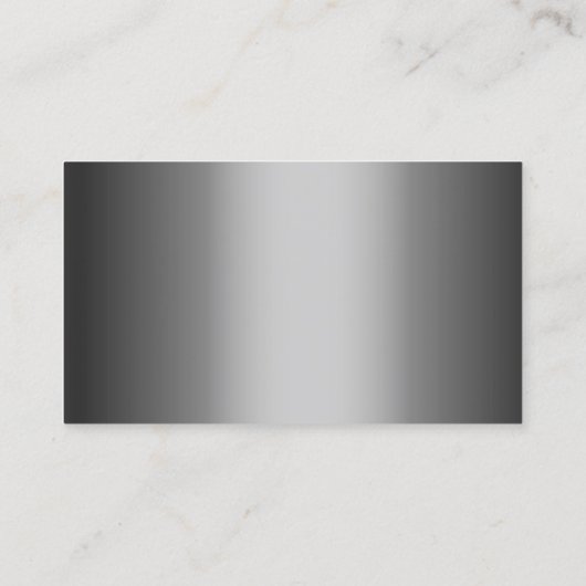 Beruflich-Graue-Metallanwaltskarte Visitenkarte (Rückseite)