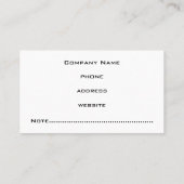 Beruflich-Graue Visitenkarte (Rückseite)