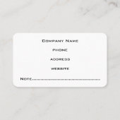 Beruflich-Graue Visitenkarte (Rückseite)