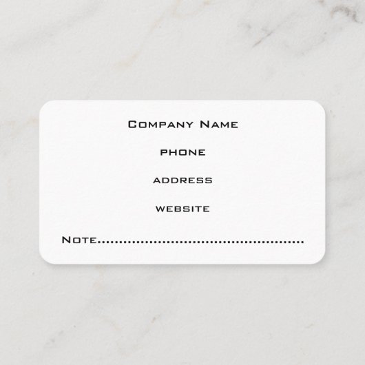 Beruflich-Graue Visitenkarte (Rückseite)