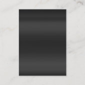 Beruflich-Graurotes Monogramm Visitenkarte (Rückseite)