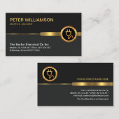 Beruflich Gray Layers Gold Plug Visitenkarte (Vorne/Hinten)