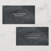 Beruflich Gray Stylish Modernes Minimalistisch Visitenkarte (Vorne/Hinten)