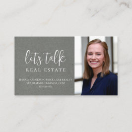 Beruflich Grey Kraft Paper Real Anwesen Visitenkarte