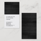 Beruflich Grey Wood White Trendy Consultant Visitenkarte (Vorne/Hinten)