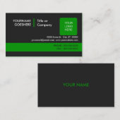 beruflich grün 2 visitenkarte (Vorne/Hinten)