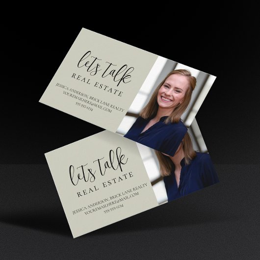 Beruflich grün reden wir über echtes Anwesen Visitenkarte