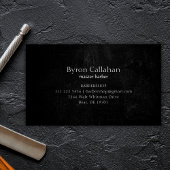 Beruflich Grunge Barber Stylist Barbershop Visitenkarte