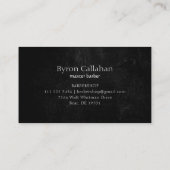 Beruflich Grunge Barber Stylist Barbershop Visitenkarte (Rückseite)